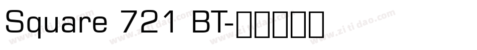 Square 721 BT字体转换